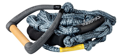 Liquid Force Manillar Dlx Molded Surf Rope Grey/tan