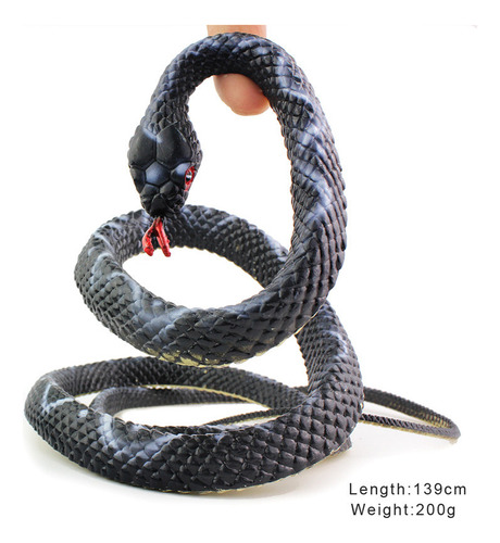 Brown - Realistic Snake Model Toy Boa Python King Cobra