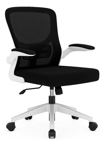 Silla De Oficina Ergonómica Dakota Diseño Moderno Y Respaldo Transpirable Color Negra
