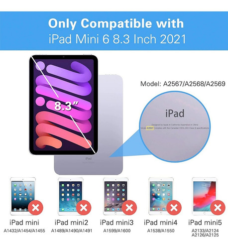 Mica Cristal Templado Para iPad Mini 6, 8.3 Pulgadas Año2021