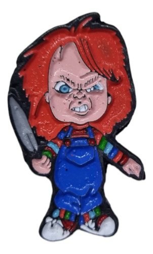 Pin Metálico Chucky Muñeco Diabólico Para Gorra 