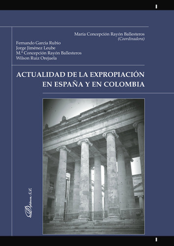 Actualidad De La Expropiación En España Y En Colombia., De Rayón Ballesteros , Mª Cepción.., Vol. 1.0. Editorial Dykinson S.l., Tapa Blanda, Edición 1.0 En Español, 2019