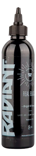 Tinta Profesional Para Tatuar Radiant Real Black 8oz Tattoo