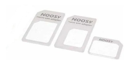 Imagen 2 de 3 de Adaptador Nano Sim Noosy Para Chip De Celular Tres Tamaños