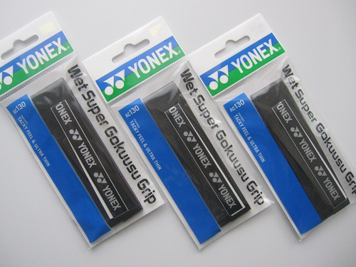 Yonex Wet Super Ultra-thin Grip Ac130 negro (ac130bk3 f) Con