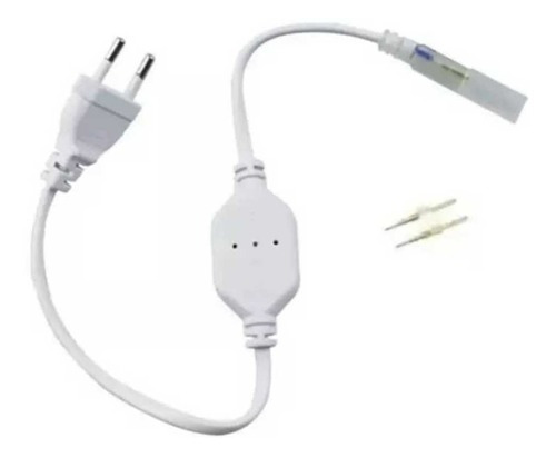 Mangueira Led Neon Laranja Flex 10 Metros Ip66 + Tomada