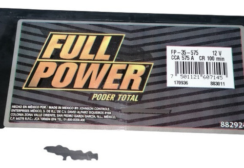 Baterìa Full Power Para Infiniti 130 Mod 96-14 Solo Cdmx
