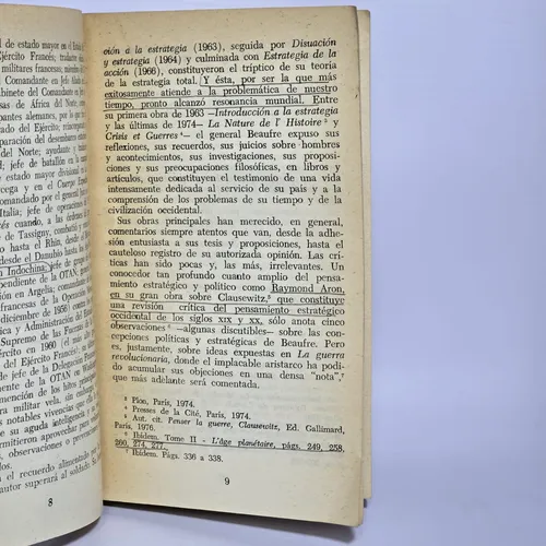 Antiguo Libro La Guerra Revolucionaria Baufre Ro 2428 (Usado)