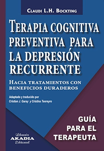 Terapia Cognitiva Preventiva Para Depresion - Bockting (aka)