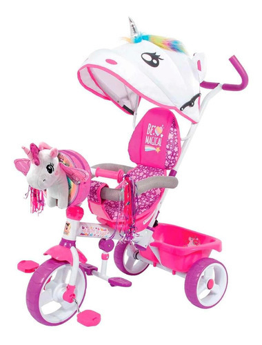 Triciclo Apache Para Niña Lc-sttxu Trixie 3 En 1 Unicornio