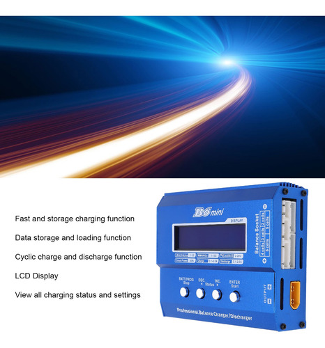 Carregador De Bateria Inteligente Lipo Lithium Balance Disch