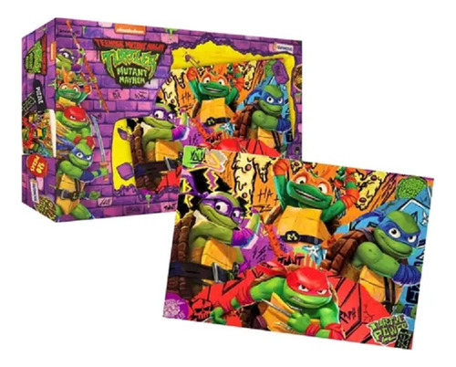Rompecabezas 120pzas Puzzle Tortugas Hello Kitty Kuromi Melo