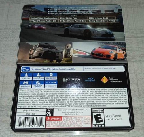 Gran Turismo Sport Limited Edition Ps4 Excelente Estado (Usado)