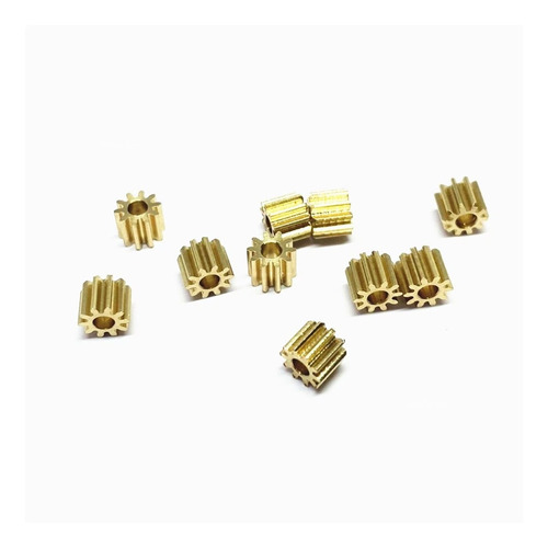 0.4m 10t Small Copper Gears 1.5mm Hole 2mm Brass Pinions