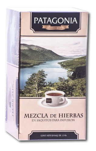Imagen 1 de 4 de Te Patagonia Premium X 20 Saq. Mix Hierbas