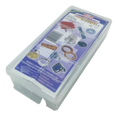 Caja De Pesca Organizador 6 Divisiones Con Tapa Plastica