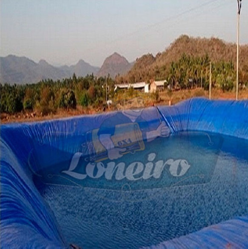 Lona 25x12 M Lago Tanque Peixe Represa Poço Manta 300 Micras