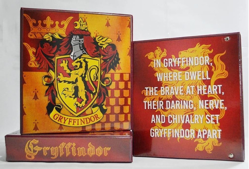 Carpeta Escolar N°3 - Harry Potter Hogwarts Gryffindor Sly