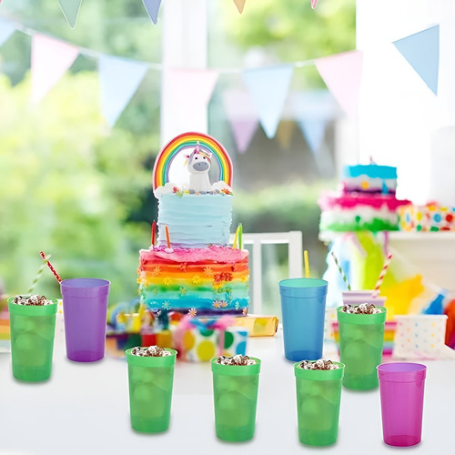 24 Vasos Plasticos Reutilizables Vasos Plasticos Vasos 450ml Vasos Plasticos Duros Vaso Plastico Reutilizable Vasos De Plástico Vasos Reutilizables Vasos Reutilizables De Fiesta Pasteleriuscl