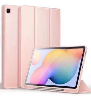 Case Para Galaxy Tab S6 Lite P610 P615 Con Portalápiz Rose