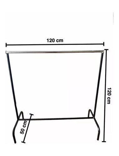 Rack-burro Organizador De Ropa Exhibidor Desarmable 120x 120