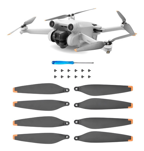 Imagen 1 de 7 de Hélices Para Dji Mini 3 Pro Dron Juego Completo + Tornillos