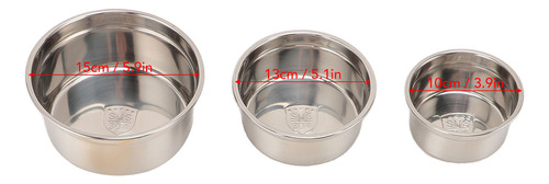 Paquete De 3 Tapas Para Recipientes De Alimentos De Acero In