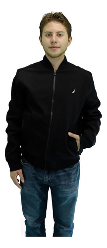Chamarra Ligera Nautica Mod. Nt9922 Color Negro