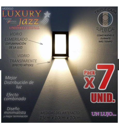 Imagen 1 de 10 de Luces Para Jardin Exterior Difusor Iluminacion Artefacto X7u