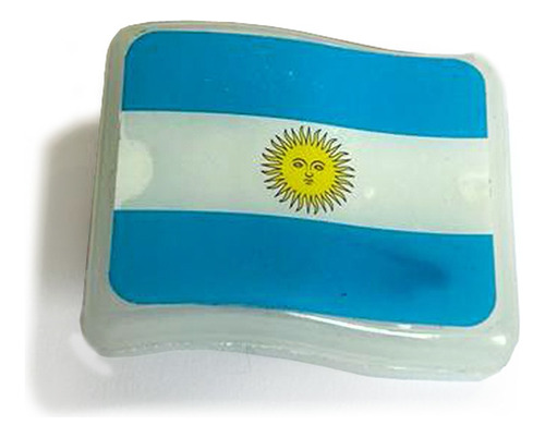 Prendedor Pin  Bandera Argentina De Plastico Con Luz X12