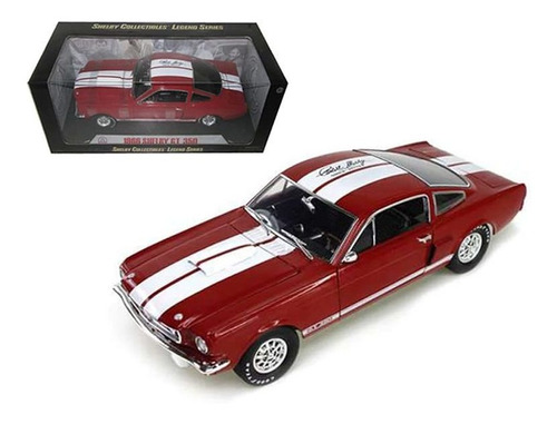 1966 Ford Shelby Mustang Gt350 Rojo Con Rayas Blancas Wptg9