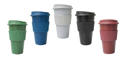 Imagen 1 de 7 de 10 Vasos Térmico Tipo Starbuck Mug 300 Ml Tapa Faja Souvenir