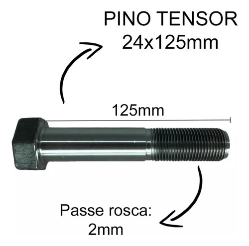 4 Bucha Tirante Com Pino Tensor Carretas Randon 2000 24x125m