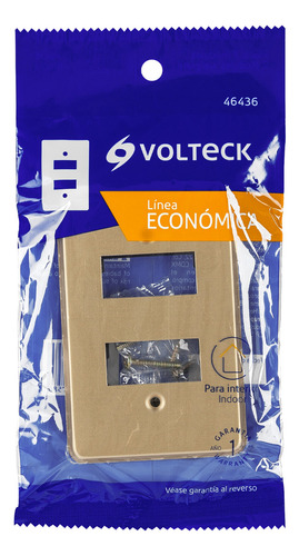 Placa 2 Módulos Aluminio Línea 46436