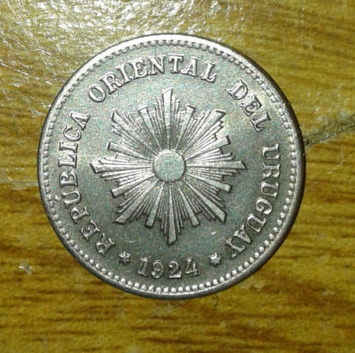 Moneda De Uruguay 1 Centesimo De 1924 Unc