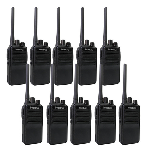 Kit C 10 Rádios Ht Intelbras Rc3002 G2 +10 Fones + 10 Capas