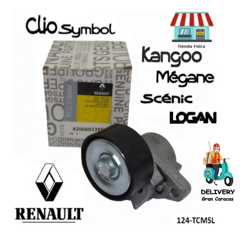 Tensor Correa Unica Renault Clio Symbol Logan Megane Kangoo