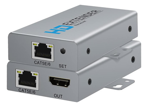 Extensor Hdmi Sobre Red Kit Ethernet Ip Cable Cat5e Cat6 108
