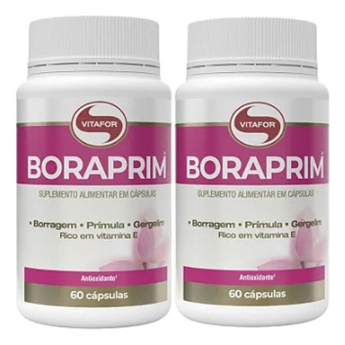 Kit 2x Boraprim Vitafor 60 Cápsulas - Sem Sabor