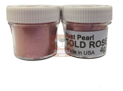 Imagen 1 de 5 de Colorante En Polvo Gold Rose Pearl King Dust 4g Belgrano C/u