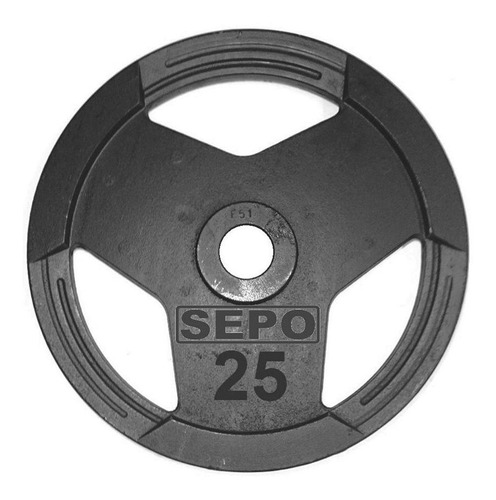 Anilha Sport Luxo Com Furação Olímpica 25kg