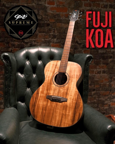 Violão Seizi Supreme Fuji Koa Com Bag