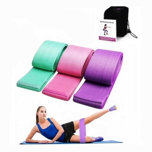 Set 3 Bandas Elásticas Resistencia Ejercicio Entrenamiento