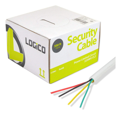 Logico Cable Seguridad Antirrobo 22 4 500 Pie Trenzado