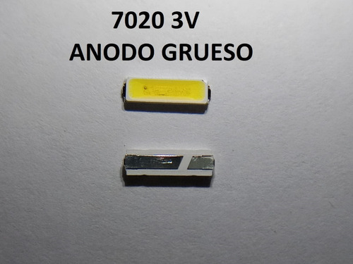 X 60 Led Backlight Modelo 7020 3v 0.5w Anodo Grueso Nro32  
