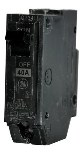 Breaker 1x40 Amp Empotrar Tql Embutir Thql General Electric