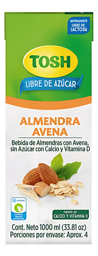 Bebida Tosh Almendra Avena Caja X 1litro