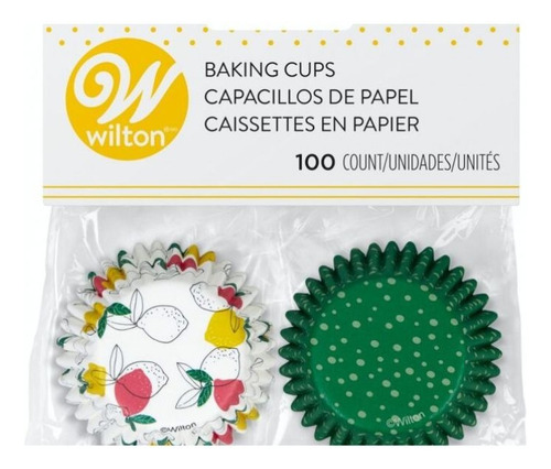 Capacillo Mini Diseño De Frutas C/100 Pzas Wilton