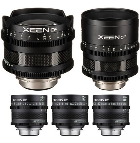 Kit De 5 Lentes Cine Rokinon Xeen Cf Pro Montura Pl