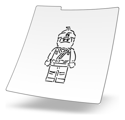 Stencil Reusable Galletas - Lego Militar